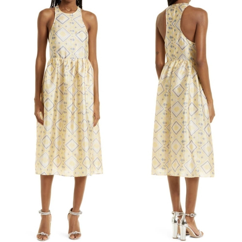NEW Baum und Pferdgarten Adeva Geo Print Midi Dress Sz.34 (XS, US 4)